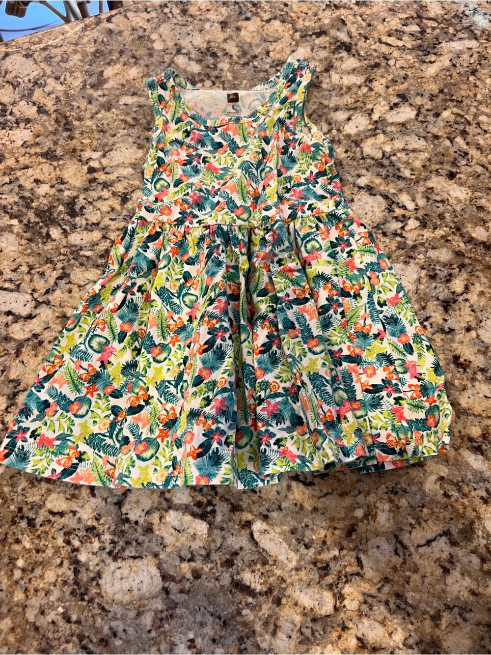 Tea Collection Girls Tropical Floral Dress Size 3